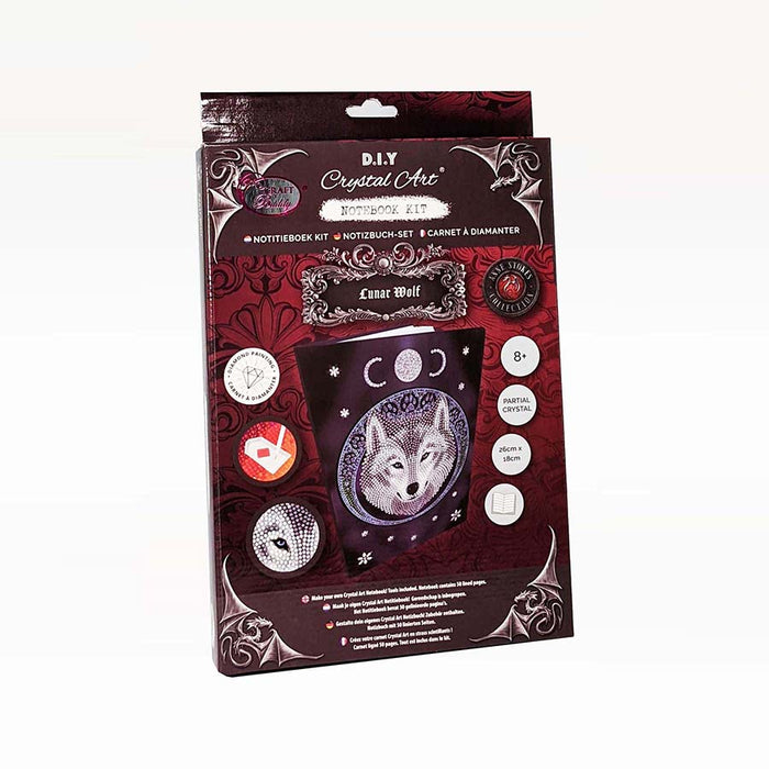 Crystal Art Notebook Kit: Lumar Wolf